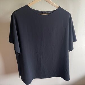 Black Uniqlo Tee Blouse